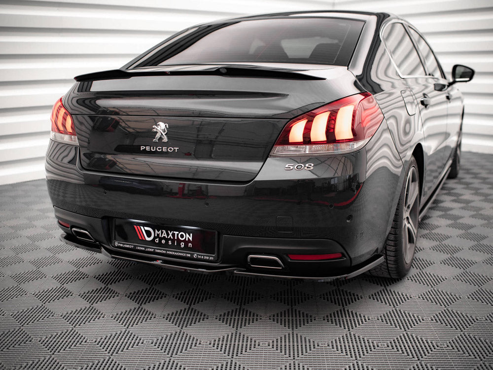 Maxton Design Peugeot 508 Gt MK1 Facelift (2014-2018) Central Rear Splitter