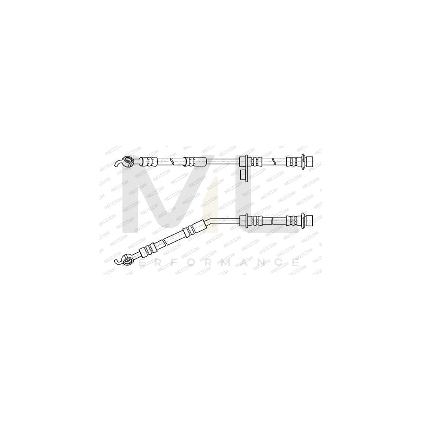 Ferodo FHY2699 Brake Hose 537mm, Ø10
