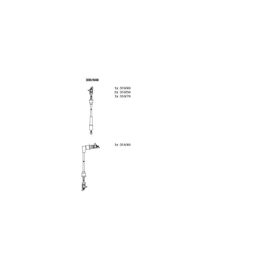 Bremi 300/949 Ignition Cable Kit