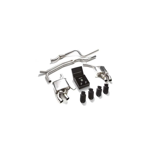 Armytrix PM202-QS30M Valvetronic Exhaust System Tip Porsche Macan 2.0T 2019+ with Quad Matte Black 4"