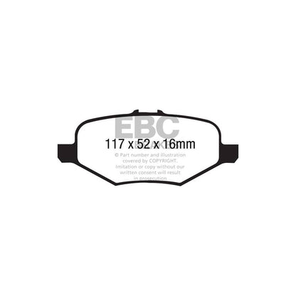 EBC PDKR988 Ford Ultimax Rear Brake Pad & Plain Disc Kit (Inc. Explorer & Flex) 2 | ML Performance UK Car Parts