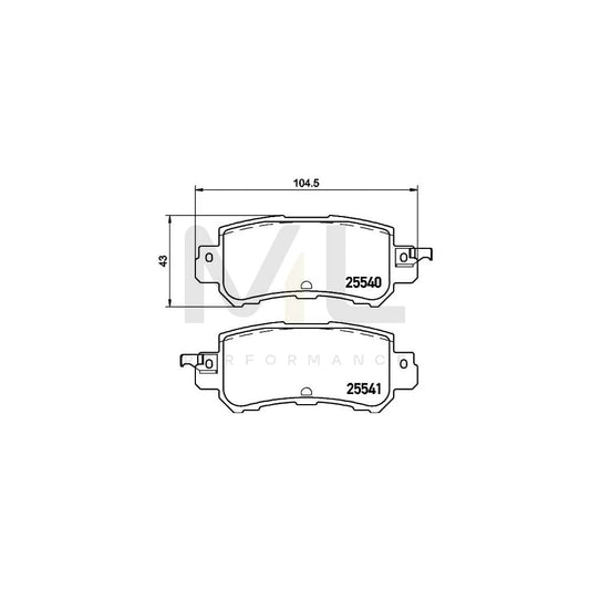 Hella 8DB 355 020-151 Brake Pad Set With Acoustic Wear Warning | ML Performance Car Parts