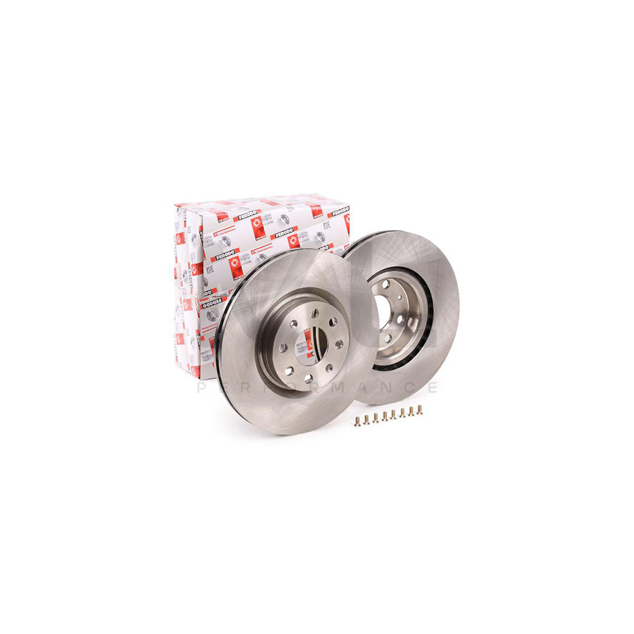 Ferodo Premier DDF1298 Brake Disc Vented, With Bolts/Screws  - Pair
