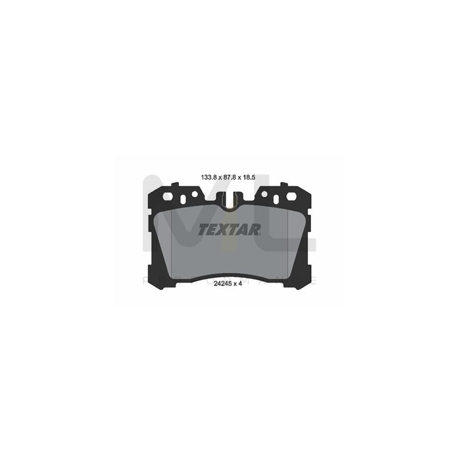 TEXTAR 2424501 Brake pad set for LEXUS LS prepared for wear indicator