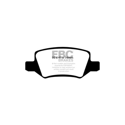 EBC PD01KR482 Mercedes-Benz W169 W245 Greenstuff Rear Brake Pad & Plain Disc Kit 2 | ML Performance UK Car Parts