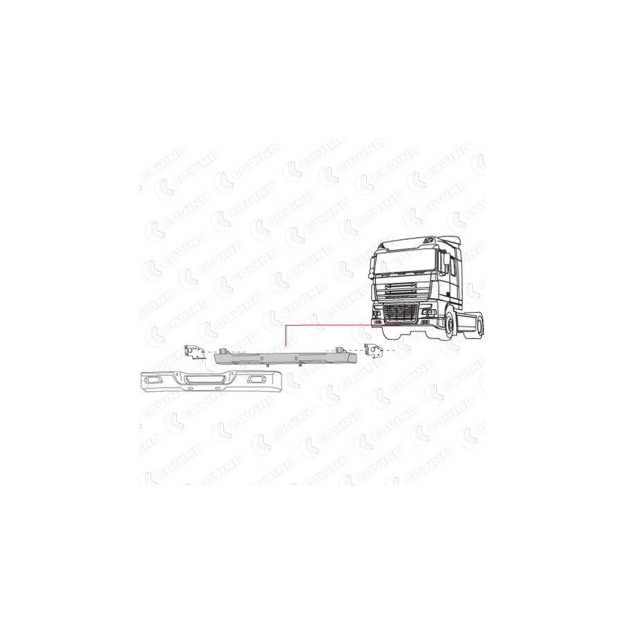 Covind Xf5/ 80 Mounting Bracket, Bumper