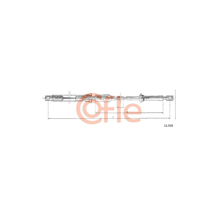 COFLE 11.918 Throttle Cable