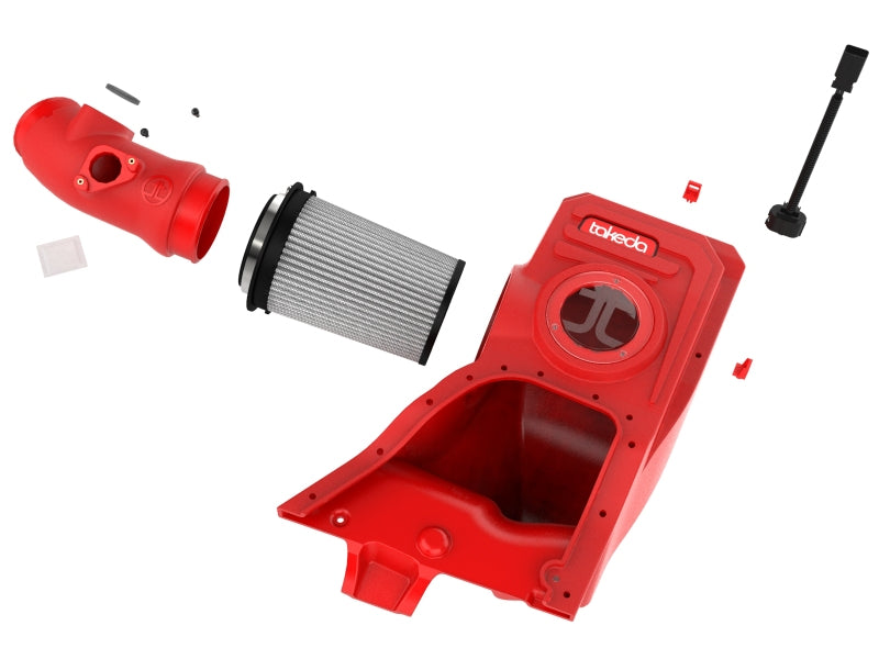 aFe 23-26 Honda Civic Type R Takeda Momentum Red Edition Cold Air Intake System w/ Pro DRY S Filter