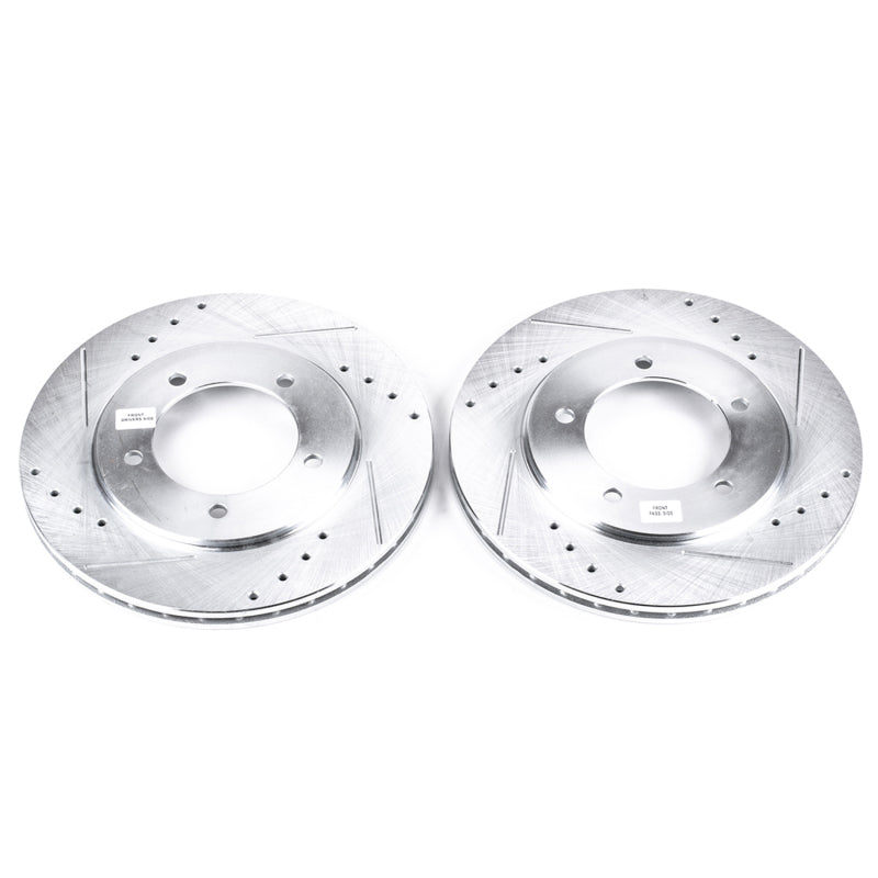 PowerStop Power Stop 00-05 Suzuki Grand Vitara Front Evolution Drilled & Slotted Rotors - Pair