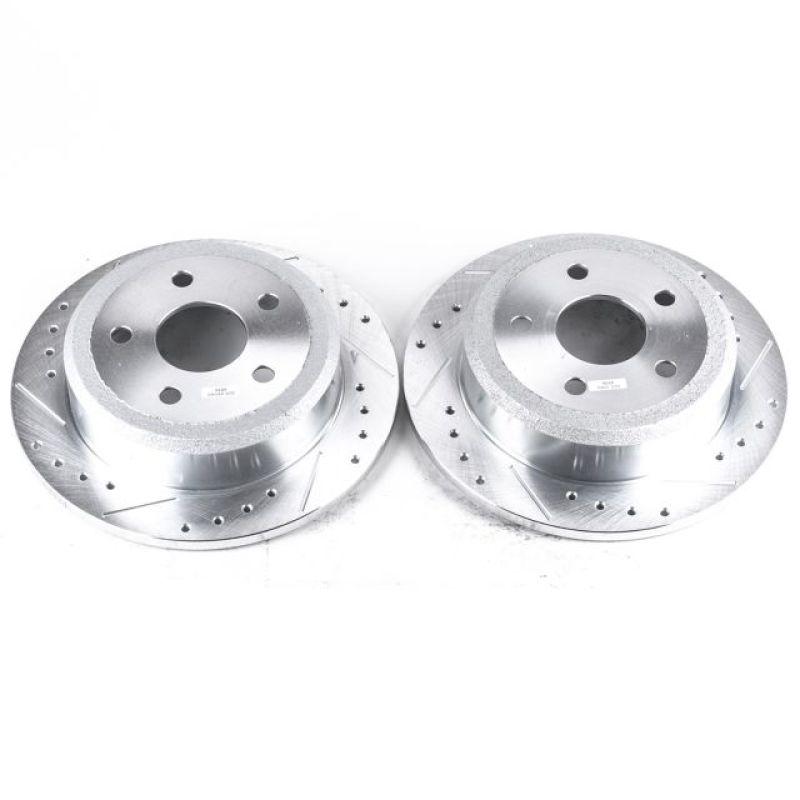 PowerStop Power Stop 07-17 Jeep Wrangler Rear Evolution Drilled & Slotted Rotors - Pair