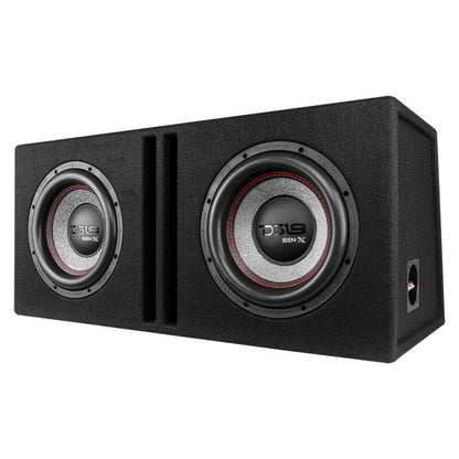 DS18 Dual 10in Loaded 800 Watts RMS 2x GEN-X104D Ported Enclosure Speakers Included