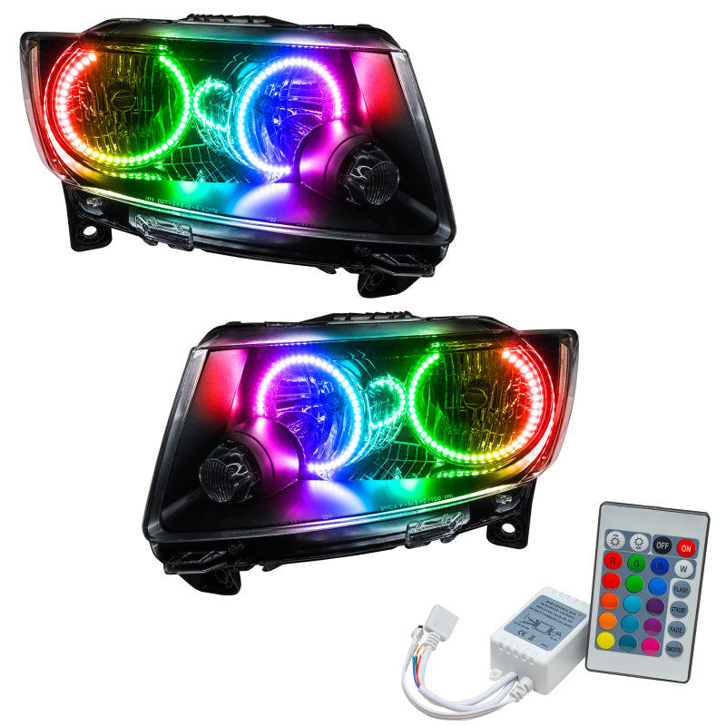 ORACLE Lighting Oracle 11-13 Jeep Grand Cherokee SMD HL (Non-HID) - Chrome - w/ Simple Controller