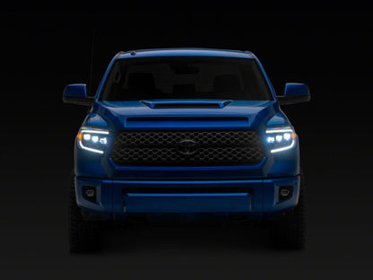 Raxiom 14-21 Toyota Tundra CXR Series LED Headlights- Black Housing- Clear Lens