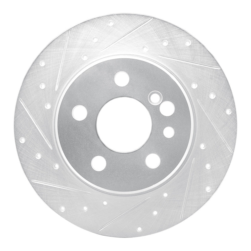 R1 Concepts R1 91-99 Mercedes-Benz 300SD Rear Left Drilled & Slotted Silver Brake Rotor