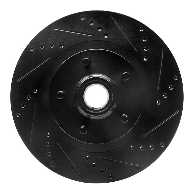 R1 Concepts R1 01-05 Ford Explorer Sport Front Right Drilled & Slotted Black Brake Rotor
