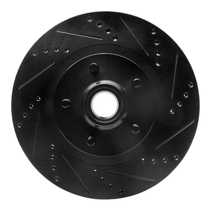R1 Concepts R1 01-05 Ford Explorer Sport Front Right Drilled & Slotted Black Brake Rotor