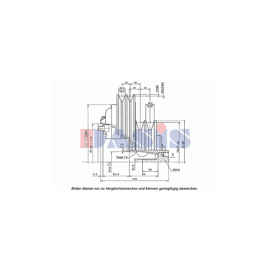 AKS Dasis 851355N AC Compressor Clutch