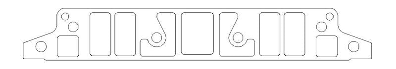 Cometic Gasket Cometic Buick 455 Big Block V8 .060in Fiber Intake Mani Gasket Set-1.156in x 2.422in Rectangle Port