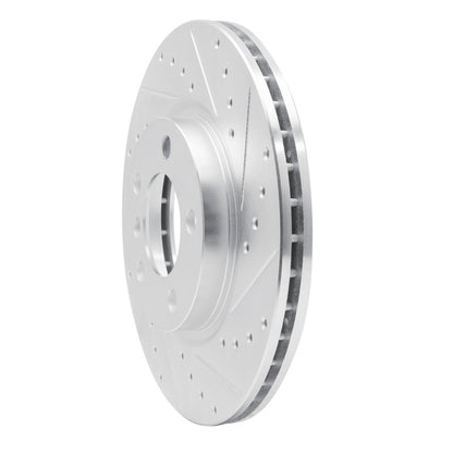 R1 Concepts R1 11-16 Mini Cooper Countryman Front Right Drilled & Slotted Silver Brake Rotor