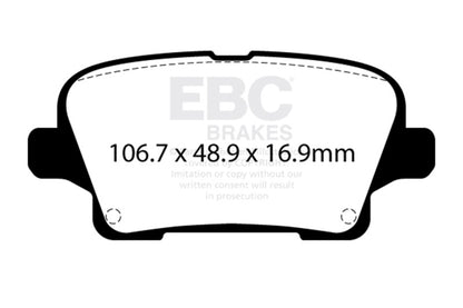 EBC 18-20 Buick Regal Sportback 3.6L Ultimax Rear Brake Pads