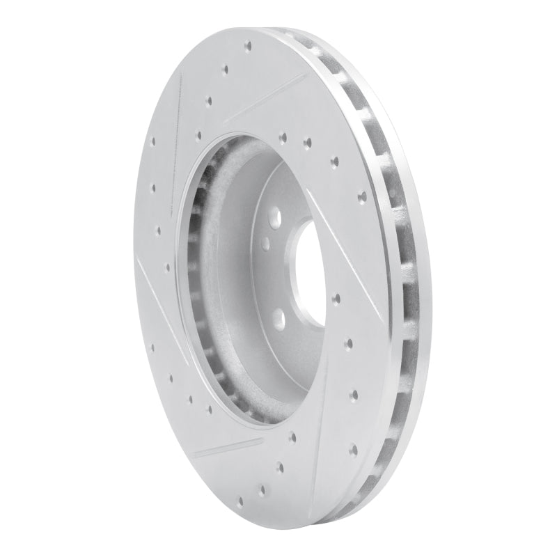 R1 Concepts R1 16-23 Mercedes-Benz Metris Front Right Drilled & Slotted Silver Brake Rotor