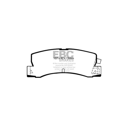 EBC PD01KR746 Toyota Corolla Greenstuff Rear Brake Pad & Plain Disc Kit - Akebono Caliper 2 | ML Performance UK Car Parts