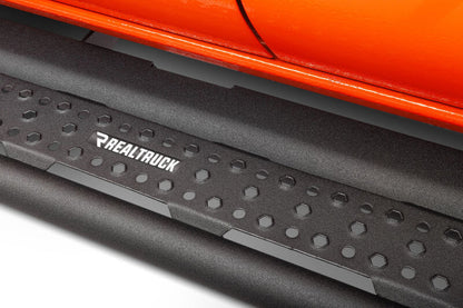 Go Rhino Dominator Extreme D6 SideSteps - Tex Blk - 73in