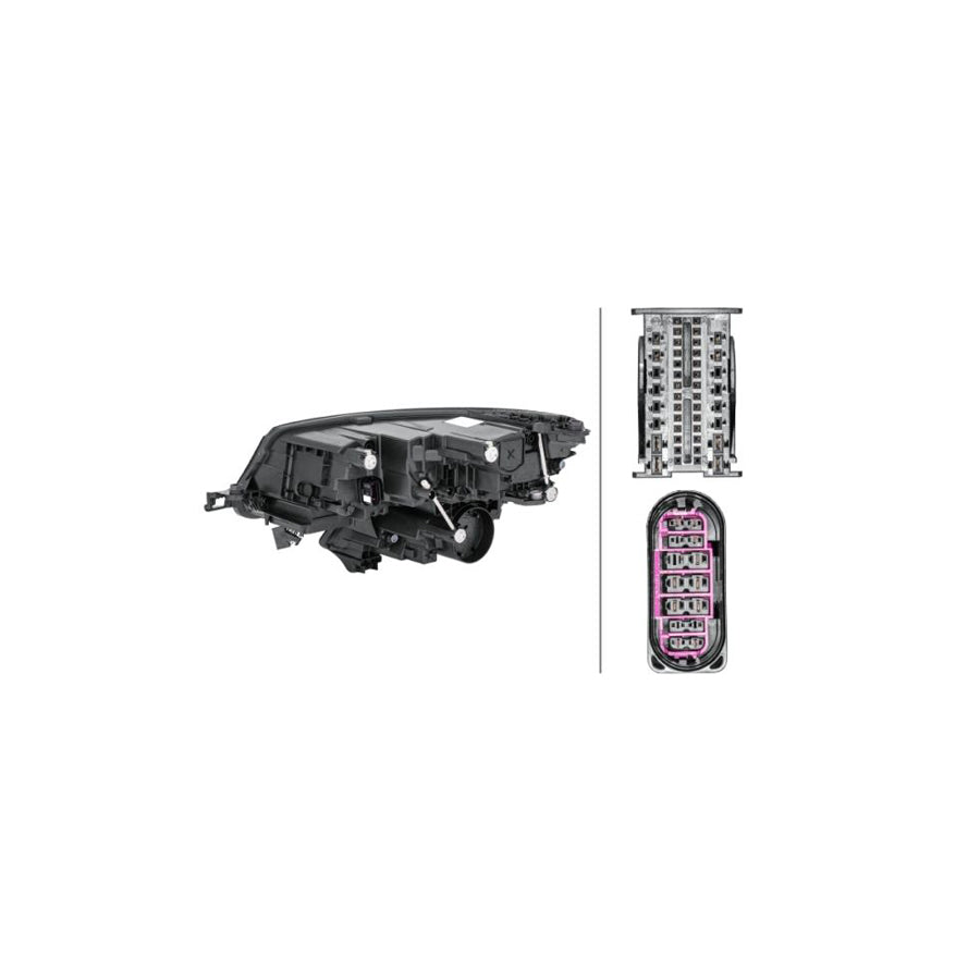 Hella 1ZX 012 669-421 Headlight For Skoda Kodiaq (NS7)