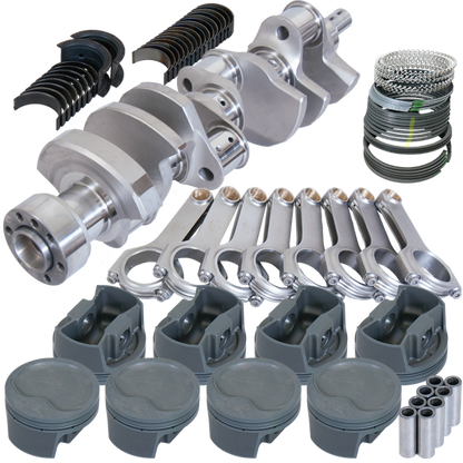 Eagle Chevy LT1 350 1Pc 3.750in Crank 5.700in H-Beam -16cc Inv Dome 4.060in Piston Rotating Assembly