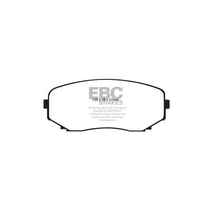 EBC PD01KF1833 Mazda Greenstuff Front Brake Pad & Plain Disc Kit  (Inc. CX-7 & CX-9) 2 | ML Performance UK Car Parts