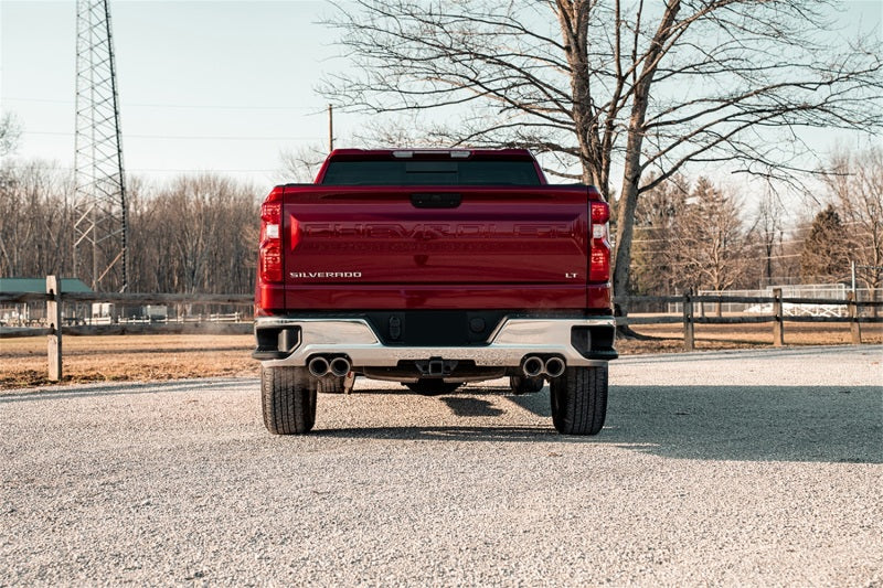 CORSA Performance Corsa 2019-2025 GMC Sierra 1500 Cat-Back Dual Rear Exit with Twin 4in Polished Pro-Series Tips