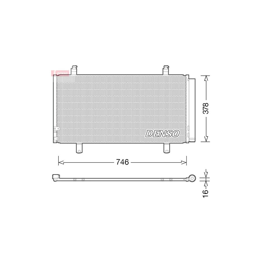 DENSO DCN50048 Air Conditioning Condenser for Toyota Camry VII Saloon (_V5_)