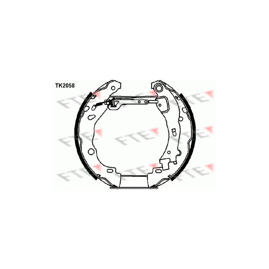 FTE Tk2058 Brake Shoe Set