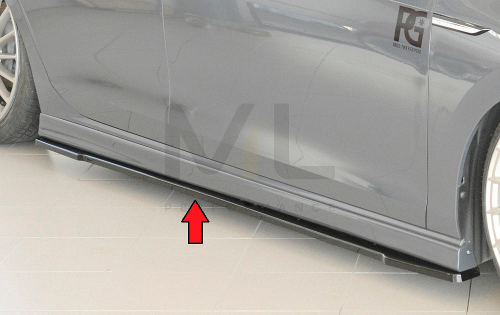 Rieger 00088212 SEAT, VW 5F Leon & Mk7 Mk8 Golf Side Skirt Splitter (Inc. Leon Cupra/FR & Mk7 Mk8 Golf GTD/GTE/GTI/R) 6 | ML Performance UK Car Parts