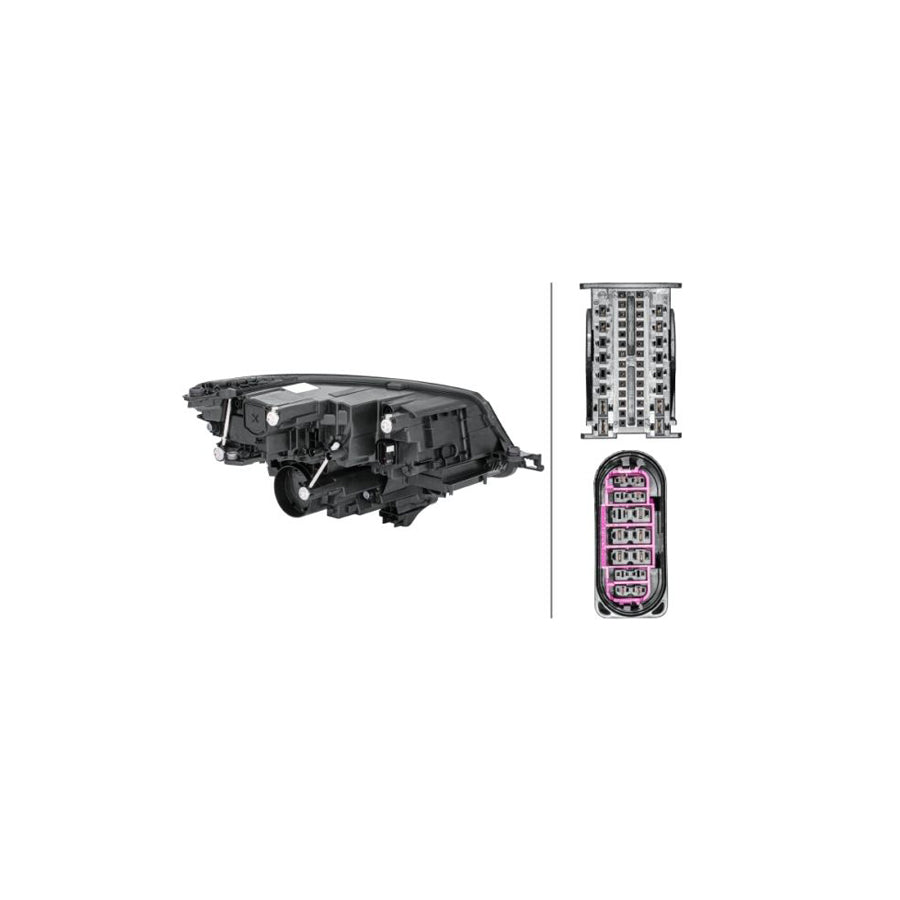 Hella 1ZX 012 669-411 Headlight For Skoda Kodiaq (NS7)