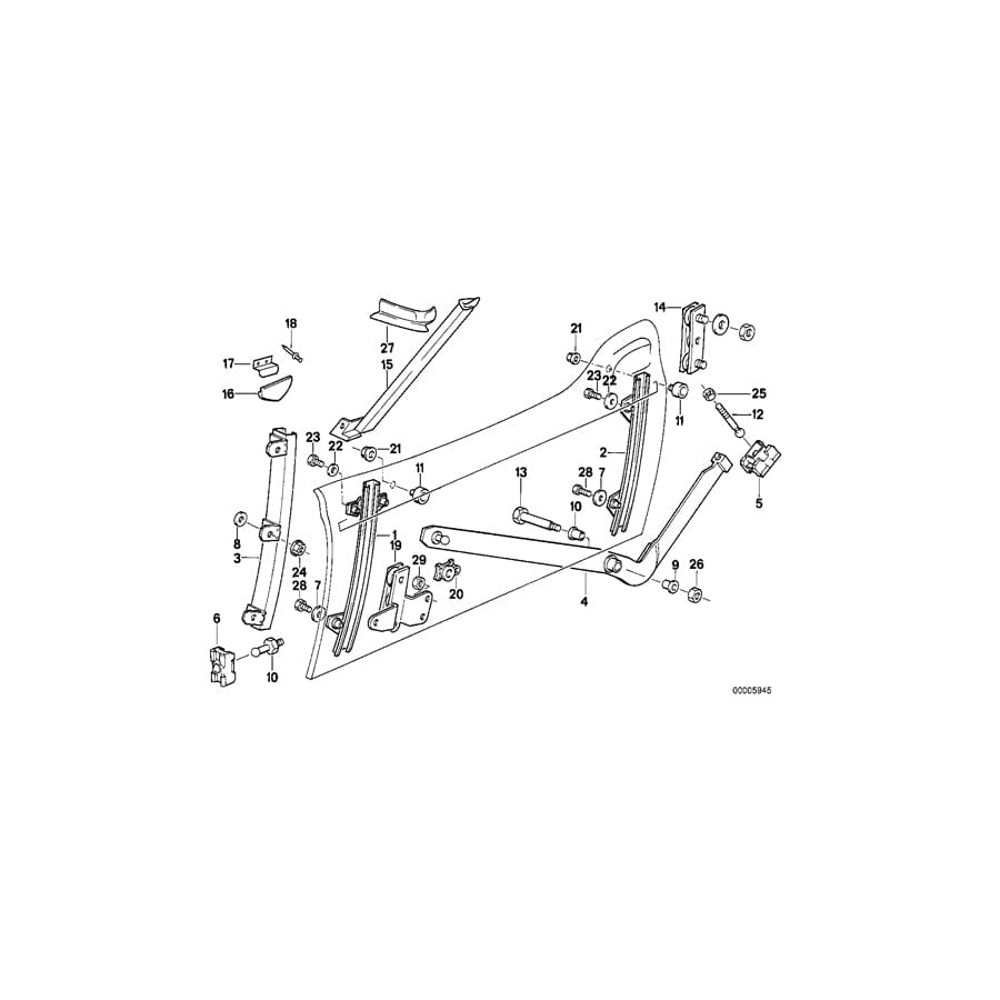 Genuine BMW 51332290149 Lever Left (Inc. Z1)