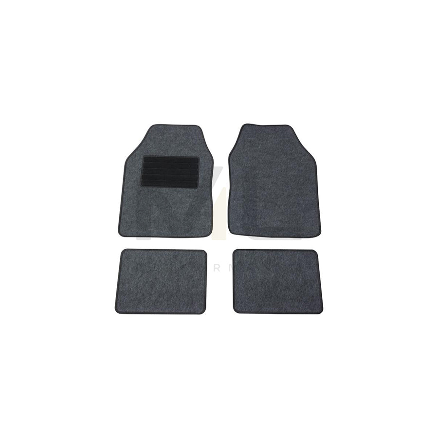 CARPOINT Malibu 0320815 Floor mat set Front and Rear, Quantity: 4, Grey