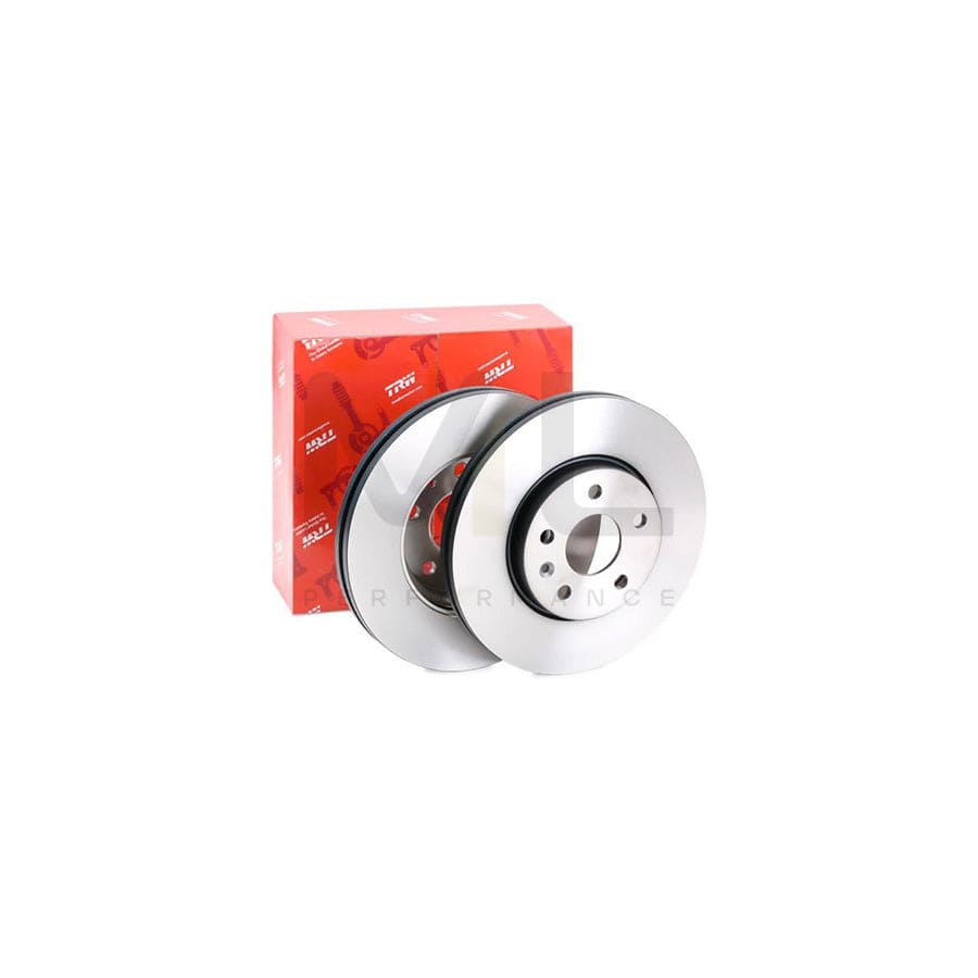 TRW DF7475 Brake Disc Vented, Painted  - 1 piece