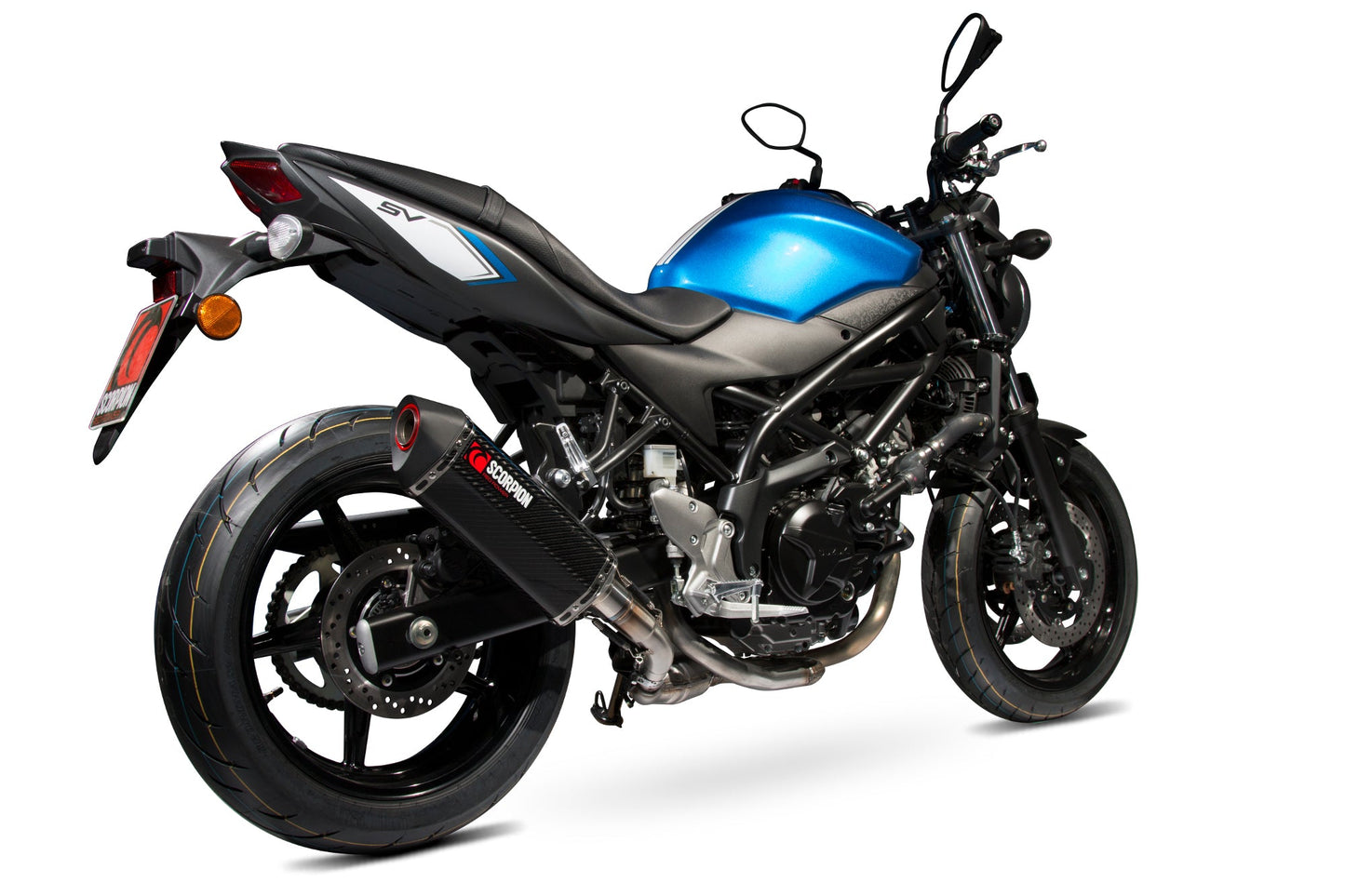 Scorpion RSI120CEO Suzuki Serket Parallel Slip-On - Carbon Fibre Sleeve (SV650 / SV650 X) | ML Performance UK UK