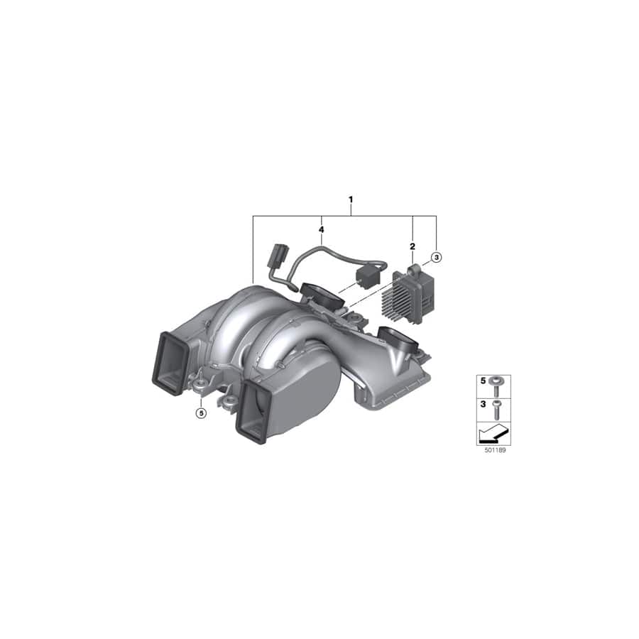 Genuine BMW 64119354174 G32 RR31 G11 Blower Regulator, Rear Blower (Inc. 750LdX, X7 M50dX & 740i)