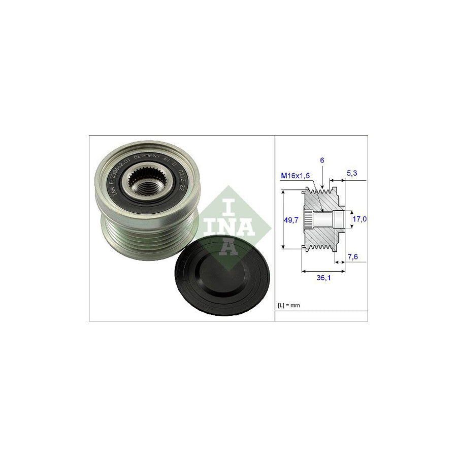 Ina 535 0134 10 Alternator Freewheel Clutch