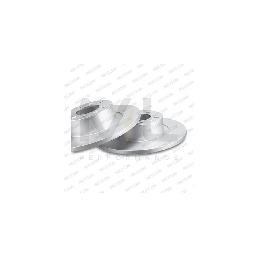 Ferodo Premier DDF265C Brake Disc Solid, Coated, Without Bolts/Screws  - Pair
