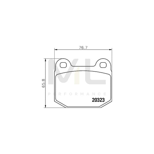 Hella 8DB 355 009-061 Brake Pad Set Not Prepared For Wear Indicator | ML Performance Car Parts