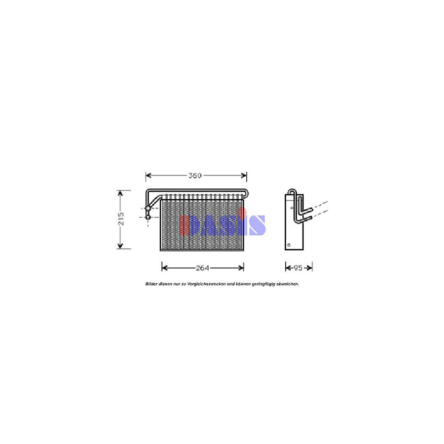 AKS Dasis 820095N Air Conditioning Evaporator