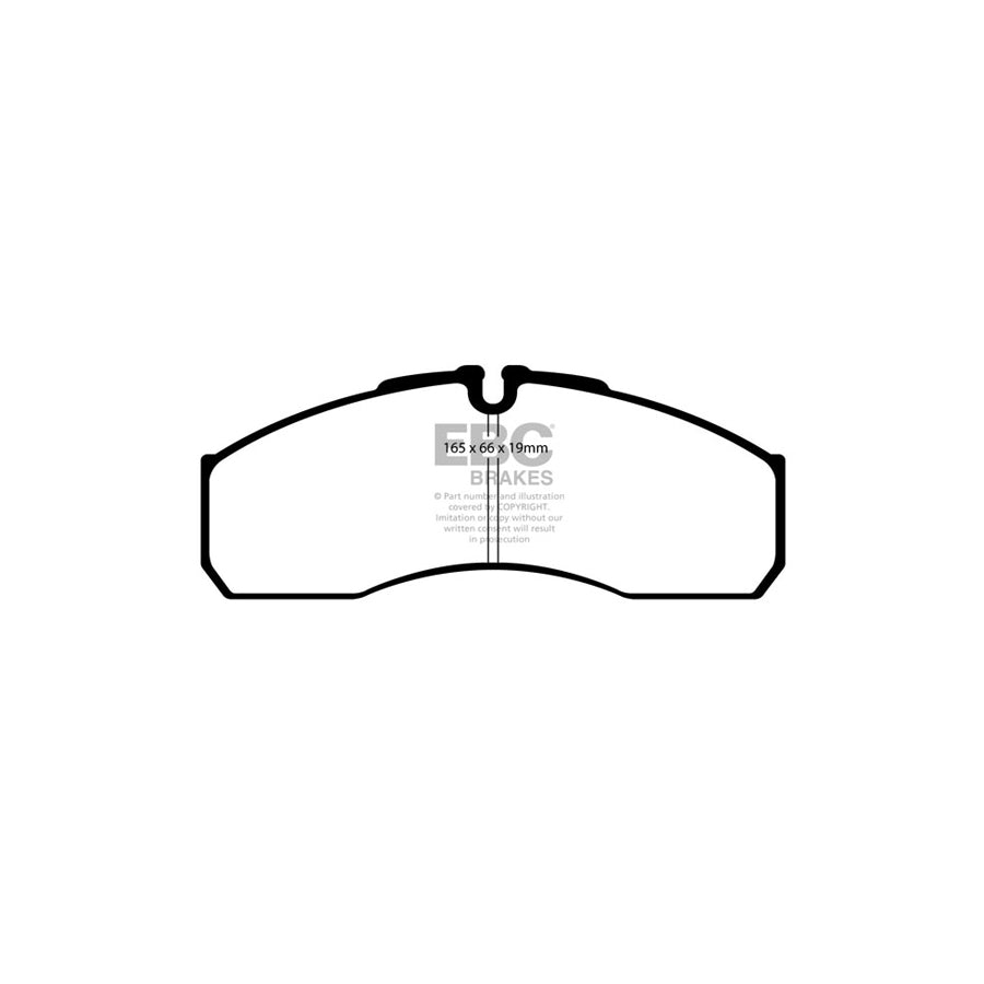 EBC DP850 Iveco Mercedes-Benz Renault Ultimax Front Brake Pads - Brembo Caliper (Inc. Daily, Sprinter & Mascott) 2 | ML Performance UK Car Parts