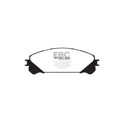 EBC PD11KF728 Lexus Toyota Greenstuff Front Brake Pad & GD Disc Kit - Akebono Caliper 2 | ML Performance UK Car Parts