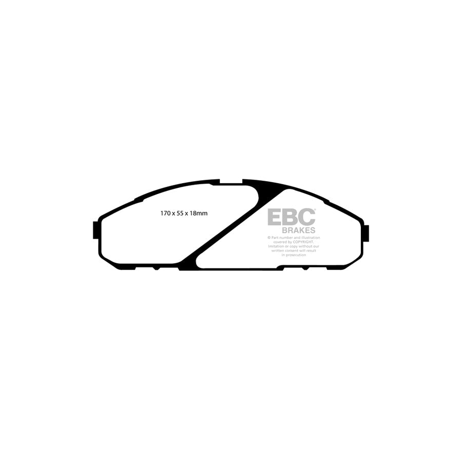 EBC PDKF2180 Nissan Patrol Ultimax Front Brake Pad & Plain Disc Kit 2 | ML Performance UK Car Parts