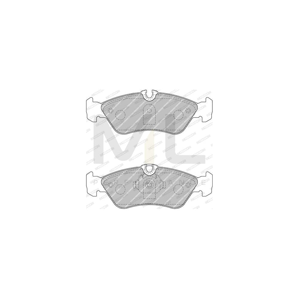 Ferodo Premier Eco Friction FVR1876 Brake Pad Set Prepared for Wear Indicator, With Piston Clip, Without Accessories