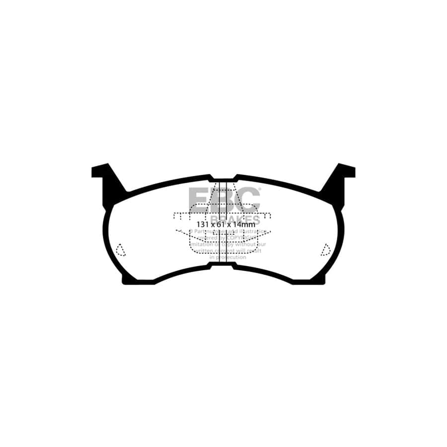 EBC PDKF1155 Mazda 626 Ultimax Front Brake Pad & Plain Disc Kit 2 | ML Performance UK Car Parts