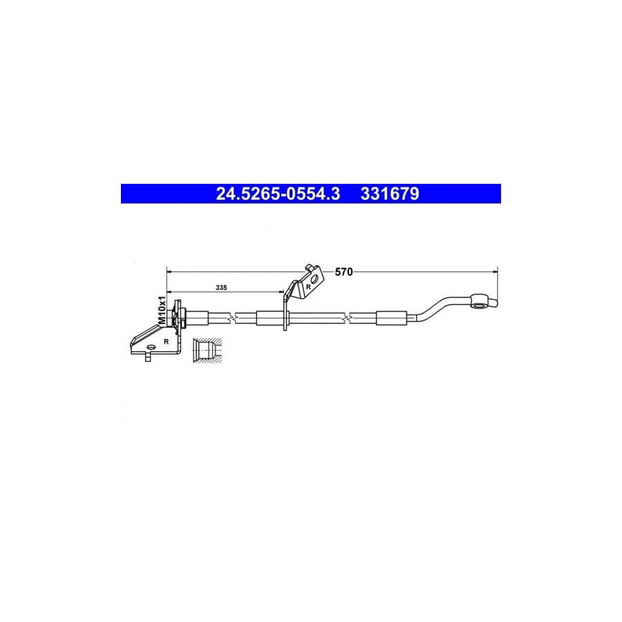 ATE 24.5265-0554.3 Brake Hose